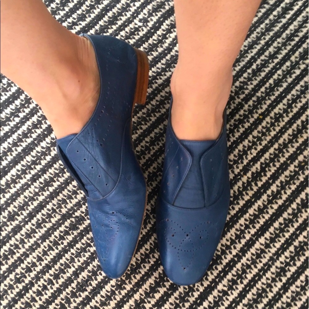 Fratelli Rossetti Blue Oxford